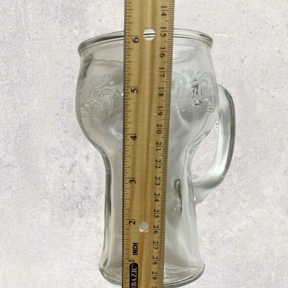 Pepsi Cola Glasses Vintage 1970 - SET of TWO Glass Mugs - Picture 7 of 8